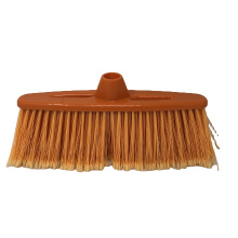 High Quality Cleaning Broom Head Soft Orange Bristle PET filament Plastic Broom Replacement Broom Heads